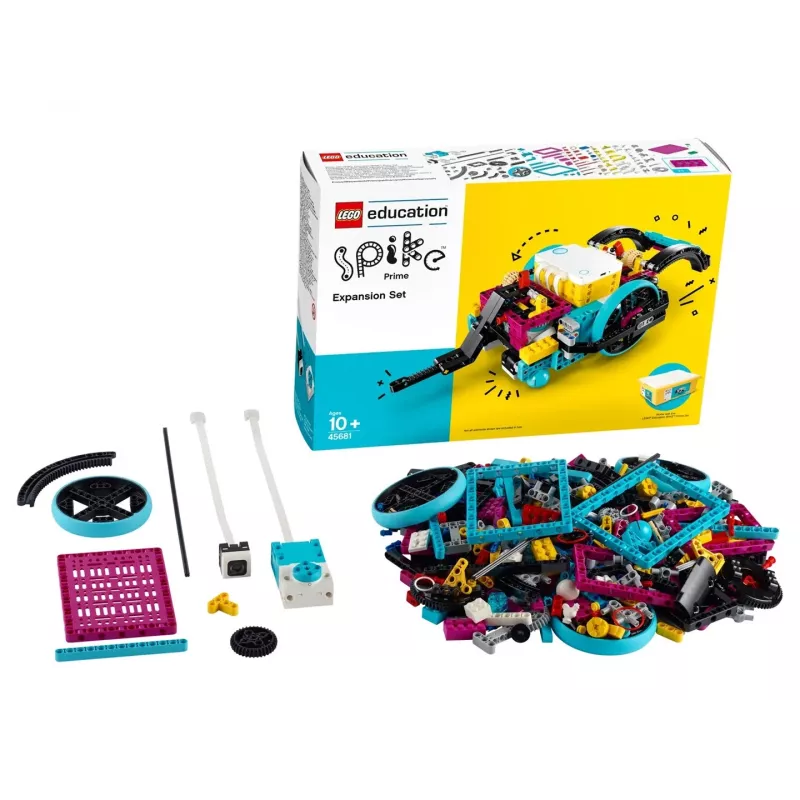 LEGO Education Spike Prime plėtinių rinkinys 45681 – 604 papildomi LEGO suderinami elementai klasės projektams