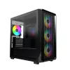 Montech X5M (B) „Micro Tower“ kompiuterio korpusas – Micro-ATX/Mini-ITX, 3×120 mm priekyje, 1×120 mm gale, palaiko ATX maitinimo šaltinį, 2×3,5 colio + 4×2,5 colio, juodas