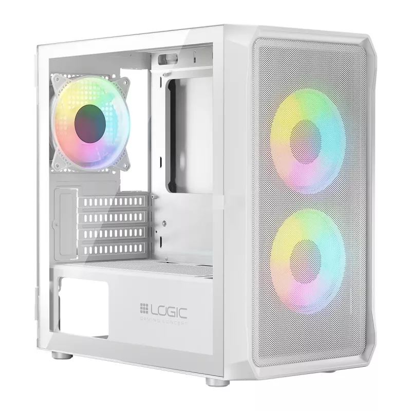 Korpusas Logic PORTOS ARGB MINI USB 3.0 Baltas