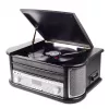 DENVER MRD-51 – retro garso sistema su plokštelių grotuvu, DAB radiju, CD ir kasečių grotuvu