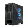 Korpusas Fractal Design Pop 2 Air Black TG RGB Midi Tower — ATX/Micro-ATX/Mini-ITX, 3x120mm priekyje, 1x120mm gale, 2.5 colio + 3.5 colio vietos