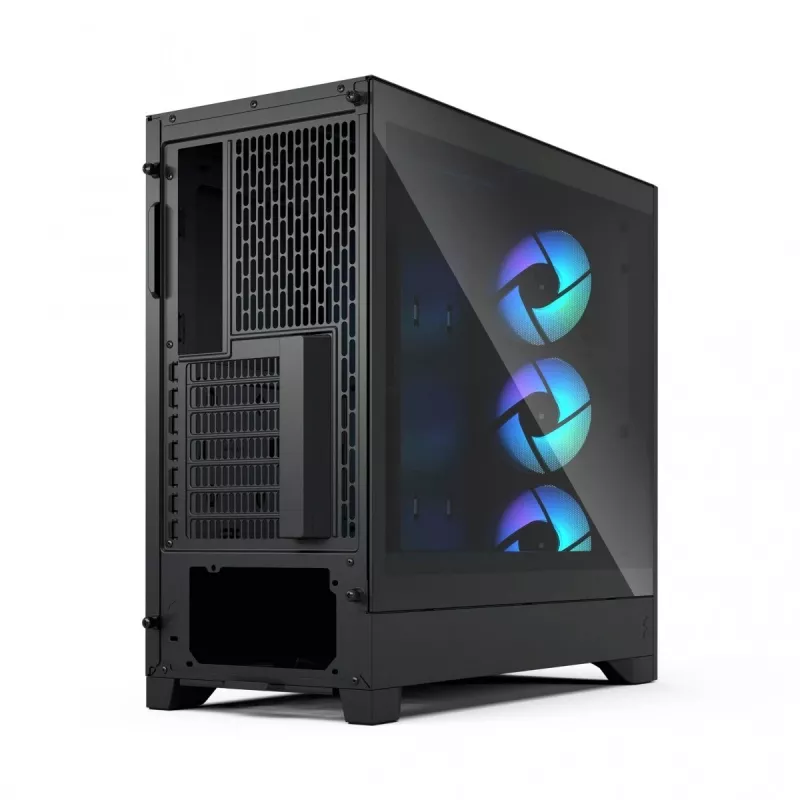 Korpusas Fractal Design Pop 2 Air Black TG RGB Midi Tower — ATX/Micro-ATX/Mini-ITX, 3x120mm priekyje, 1x120mm gale, 2.5 colio + 3.5 colio vietos