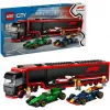 LEGO CITY 60445 F1 - Sunkvežimis su RB20 ir AMR24 F1 bolidais