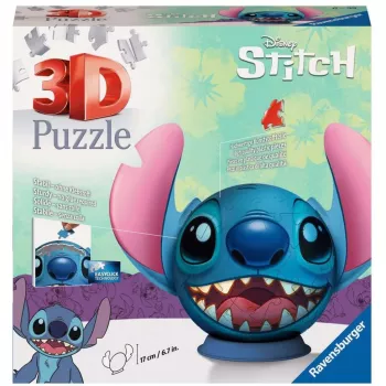 Ravensburger Disney Stitch 3D dėlionė vaikams nuo 6 metų – 72 detalės – klijų nereikia – Velykinė dovana