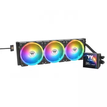 Skysčio aušintuvas CPU THERMALTAKE MAGFloe 420 Black 420mm radiatorius