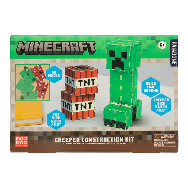 Konstrukcinis rinkinys Paladone Minecraft Creeper – pastatoma Creeper figūrėlė