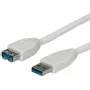 USB 3.0 laidas VALUE A - A M/F 0,8 m