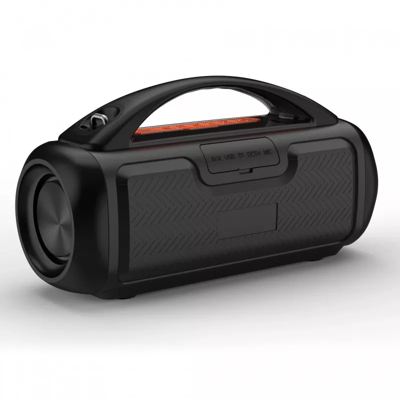 Nešiojamas garsiakalbis MEDIA-TECH MT3184 — Bluetooth 5.3, 60W RMS, IPX5, ličio jonų baterija 16h, USB-C įkrovimas, MicroSD, TWS, mikrofonas, nuotolinio valdymo pultas