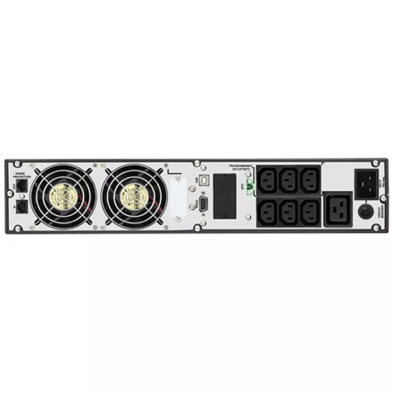 Rack UPS FSP/Fortron CHAMP 3K RACK - 3000 VA, 2400 W, 110-300 V, ±1% baterijos režimu, 4 AC lizdai, USB