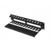 Kabelių organizatorius stelažinis 19 inch 2U LANBERG AK-1705-B, juodas
