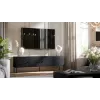 Cama 4D RTV spintelė PALAZZO BIS 201x40x60 juodas matinis