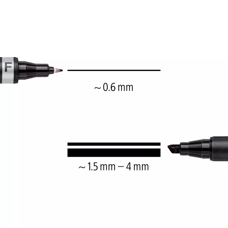 Staedtler Lumocolor permanent duo 348 B juodas nuolatinis markeris 1 vnt.