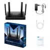 Cudy WR3000 belaidis maršrutizatorius Gigabit Ethernet dviejų juostų (2,4 GHz / 5 GHz) Juodas