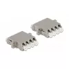 Optiminis skaidulinis jungiklis DeLOCK LC Quad moteriškas į LC Quad moterišką Vienmodis
