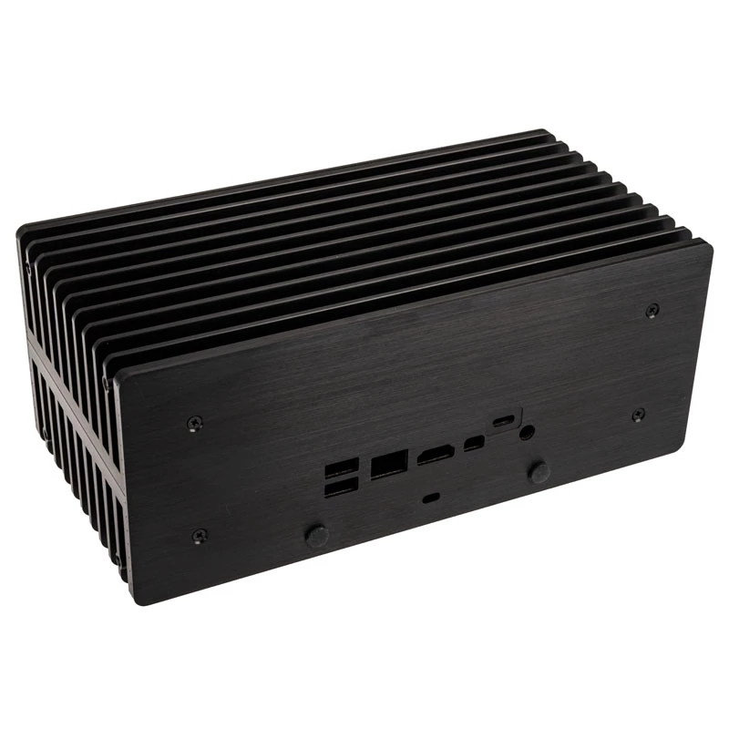 Akasa Turing ABX UCFF korpusas be ventiliatoriaus AMD mini kompiuteriui (Gigabyte BRIX 4000U), aliuminis, juodas