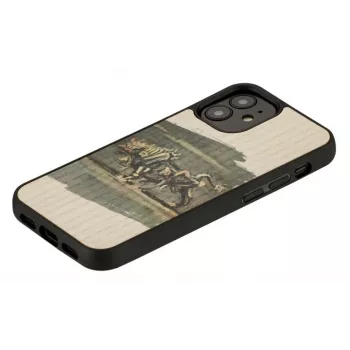 Dėklas Man and Wood iPhone 12 mini – baltas jaučio dizainas