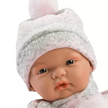 Lėlė Llorens Verkianti Lėlė 38938 Iš Rožių, 38 cm gyvybiškai tikras kūdikis