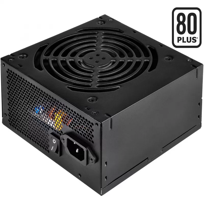 Maitinimo blokas SILVERSTONE ST50F-ES230 500 W, 24 kontaktų ATX, nemodulinis, 120 mm ventiliatorius, aliuminis
