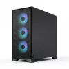 Korpusas Fractal Design Pop 2 Air Black TG RGB Midi Tower — ATX/Micro-ATX/Mini-ITX, 3x120mm priekyje, 1x120mm gale, 2.5 colio + 3.5 colio vietos