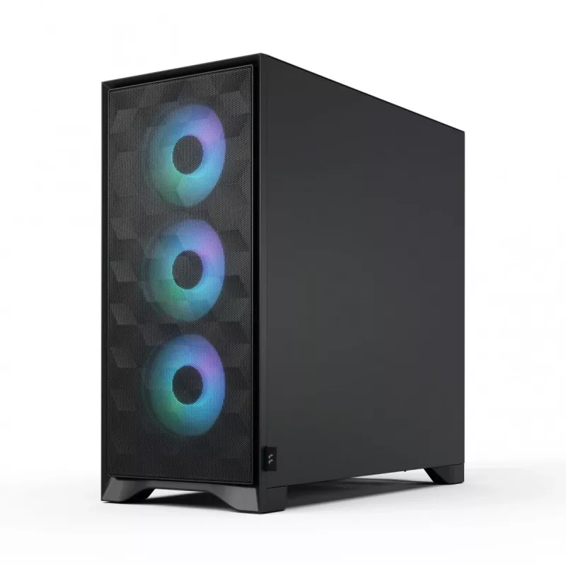Korpusas Fractal Design Pop 2 Air Black TG RGB Midi Tower — ATX/Micro-ATX/Mini-ITX, 3x120mm priekyje, 1x120mm gale, 2.5 colio + 3.5 colio vietos