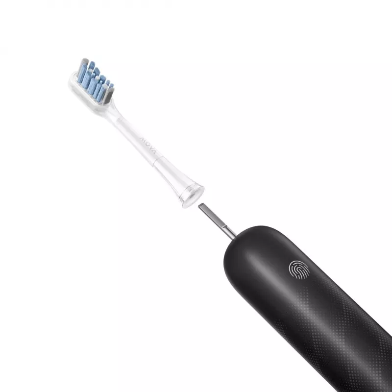 Elektrinis soninis dantų šepetėlis MOVA Fresh Pro Adult Black su įmontuota Li‑Ion baterija, 4 režimai