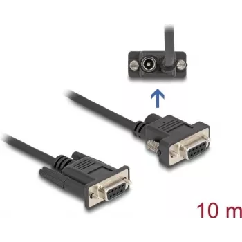 Serijinis kabelis DeLOCK 88240 10 m DB-9 juodas