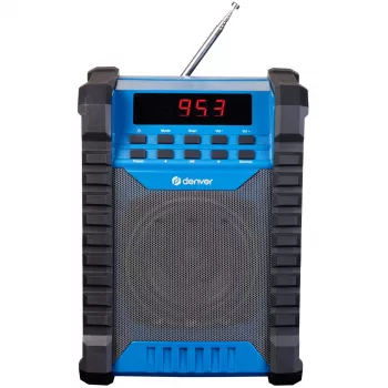 FM siųstuvas Denver WRB-60 Bluetooth, mėlynas, pilkas
