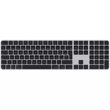 „Apple“ „Magic Keyboard“ su „Touch ID“ ir skaitmeniniu klavišų bloku, skirta „Mac“ modeliams su „Apple“ siliciu – itališkas išdėstymas – juodi klavišai