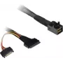 Laidas Inter-Tech SFF-8643 į SFF-8639 juodas kompaktiškas