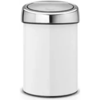 BRABANTIA Touch Bin 3 L White (36 44 88) – mažas bekontaktis šiukšlių kibiras