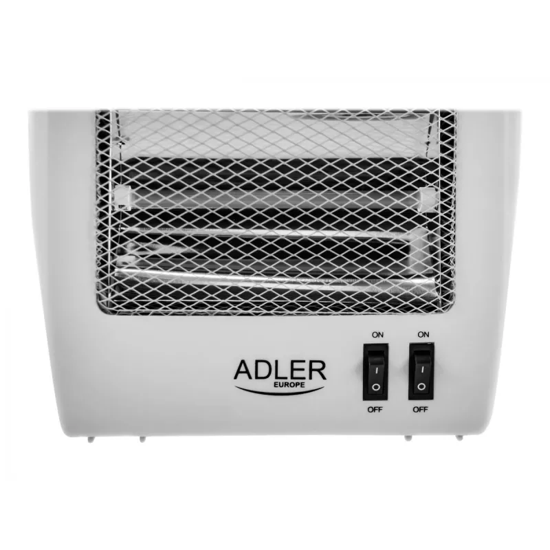 Adler AD 7709 Halogeninis šildytuvas | 800 W | 2 galios lygiai | Baltas
