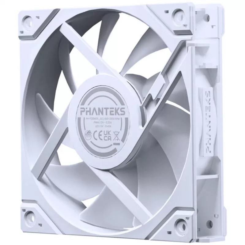 Ventiliatorių rinkinys PHANTEKS M25G2-120 D-RGB Reverse Blade 120mm 3 vnt. Baltas