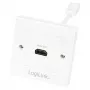 LogiLink AH0014 HDMI sienos rozetė, 1 prievadas, balta