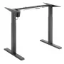 Ergo Office ER-433 reguliuojamo aukščio elektrinis darbo stalo rėmas, pilkas, iki 123 cm, 80 kg – be stalviršio, stovimam ir sėdimam darbui