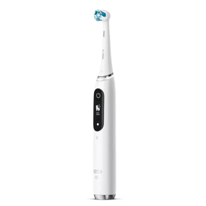 Oral-B iO 9N suaugusiųjų vibracinis dantų šepetėlis Baltas