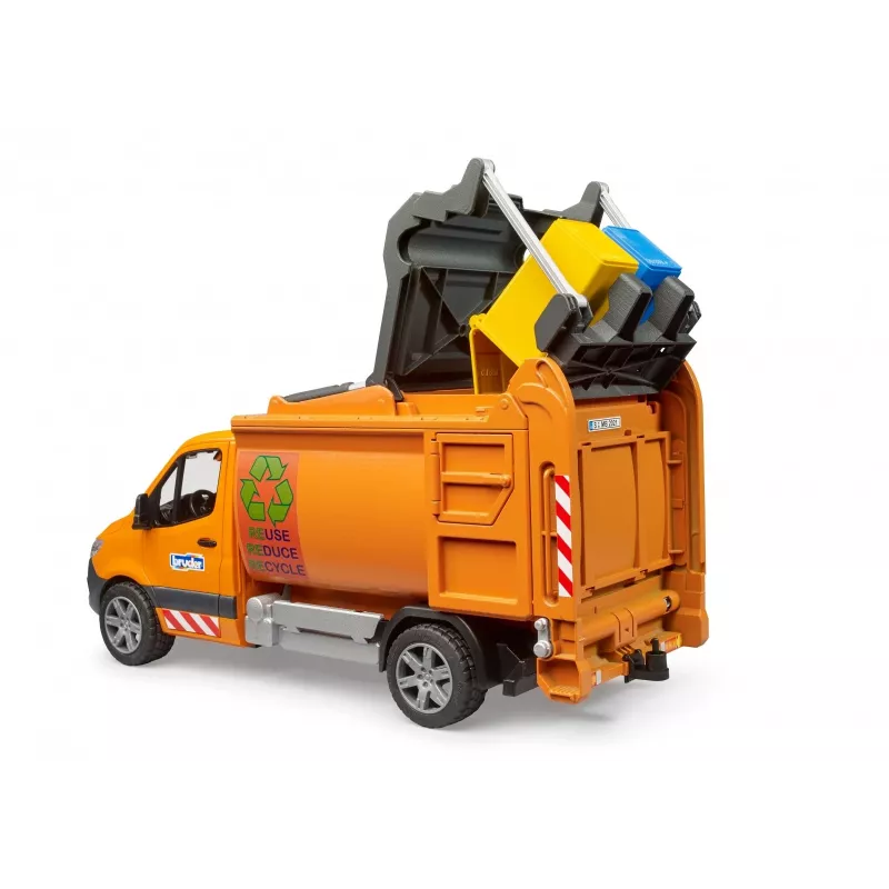 BRUDER MB Sprinter komunalinis šiukšliavežis BR-02682 – mastelio modelis