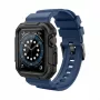 Apkaba GUAN Premium Pro, Apple Watch 40mm 41mm 38mm 42mm, mėlyna/juoda – pakaitinis dirželis