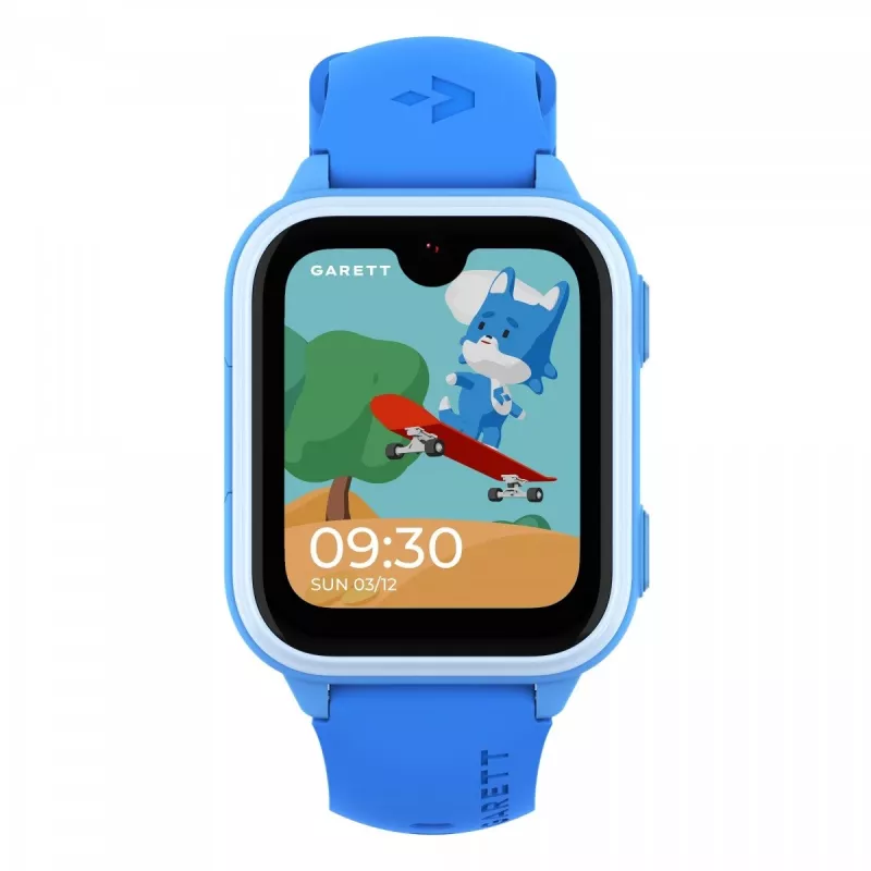 Išmanusis laikrodis Garett Kids Vibe Ai 4G mėlynas – GPS sekimas, atsparus vandeniui