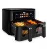 Karšto oro gruzdintuvė Tristar FR-9075 Double 9 L, 2500 W, jutiklinis valdymas, LCD, juoda, 60 °C min