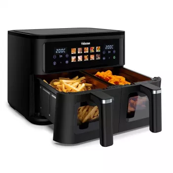 Karšto oro gruzdintuvė Tristar FR-9075 Double 9 L, 2500 W, jutiklinis valdymas, LCD, juoda, 60 °C min