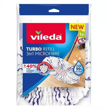 Vileda mikropluošto šluostės antgalis mėlynai baltas