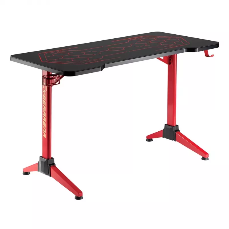 Gaming stalas MACLEAN RS163 RGB LED, didelis stalviršis, maks. apkrova 100 kg, maks. aukštis 760 mm