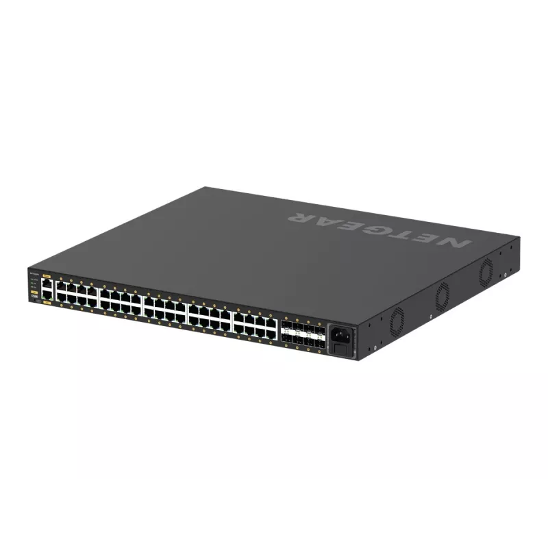 NETGEAR GSM4248P-100EUS valdomas tinklo jungiklis Valdomas L2/L3/L4 Gigabit Ethernet (10/100/1000) Power over Ethernet (PoE) Juodas