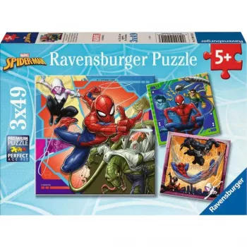 Dėlionė 3x49 detalių Spiderman