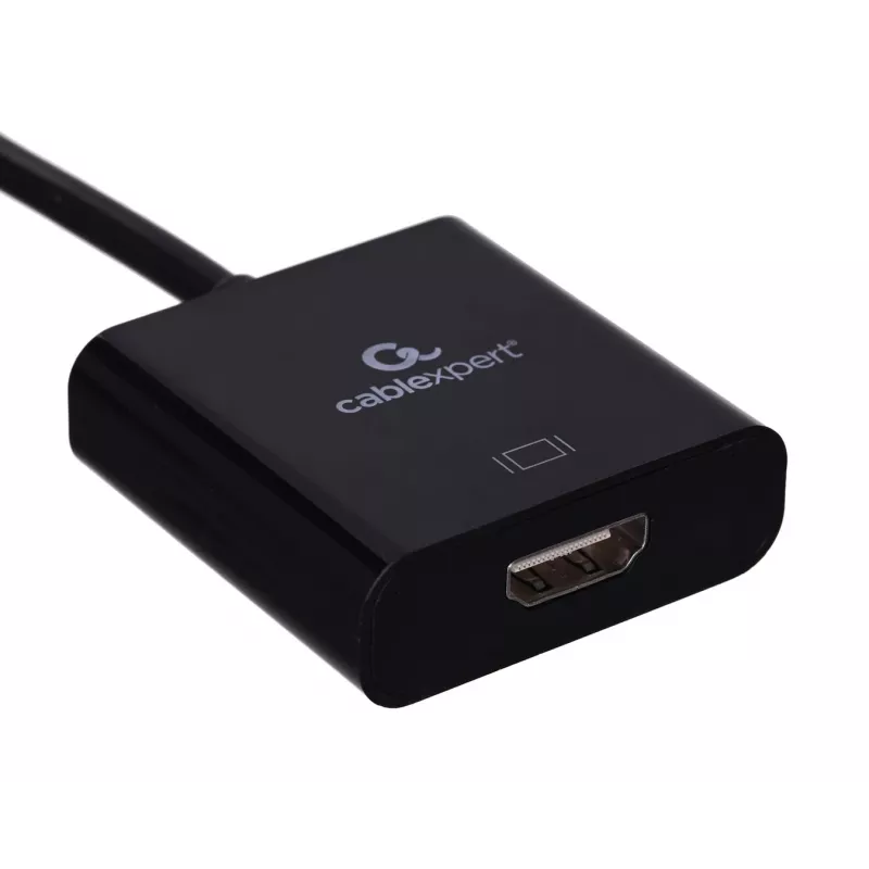 USB Type-C į HDMI adapteris Gembird A-CM-HDMIF-03, USB 2.0/3.2 Gen2, 3840×2160@30Hz, juodas