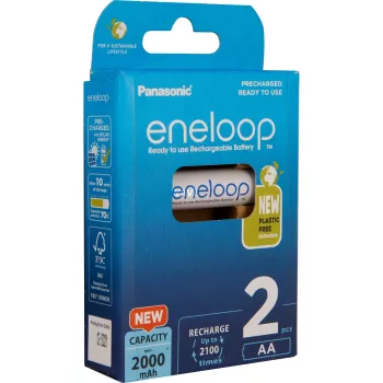 Įkraunamos baterijos PANASONIC ENELOOP AA 2000 mAh 2 vnt. (BK-3MCDE/2CP)