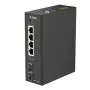 D-Link 6 prievadų Gigabit pramoninis PoE+ nevaldomas jungiklis su 2 SFP prievadais