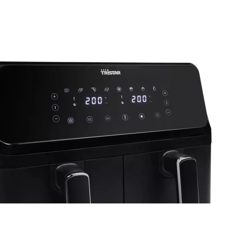 Tristar FR-9026 gruzdintuvas Dvigubas 8 L Stalviršinis 2700 W Karšto oro gruzdintuvas Juodas