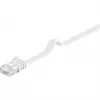 Wentronic Goobay CAT 5e Flat-Patch kabelis, U/UTP, baltas, 5 m - CCA vario mišinys (93361)