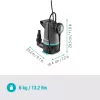 Povandeninis siurblys GARDENA 09018-47 — 550 W variklis vandens šalinimui ir perpumpavimui